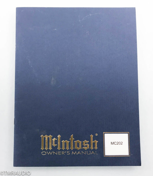 McIntosh MC202 Stereo Power Amplifier