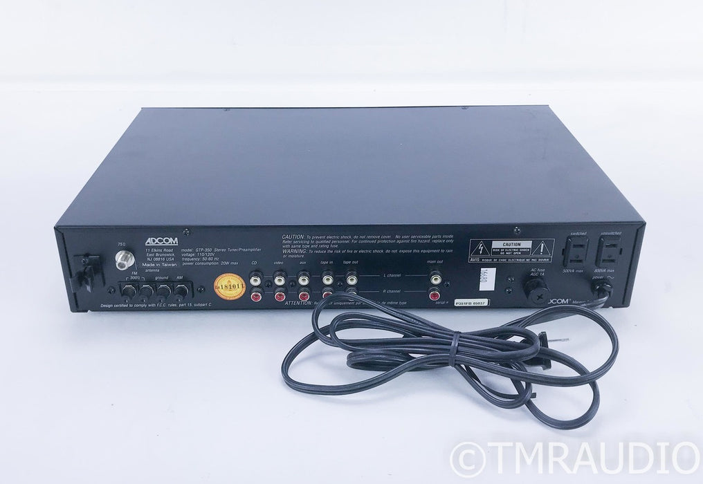 Adcom GTP-350 Stereo Preamplifier / AM / FM Tuner; GTP350
