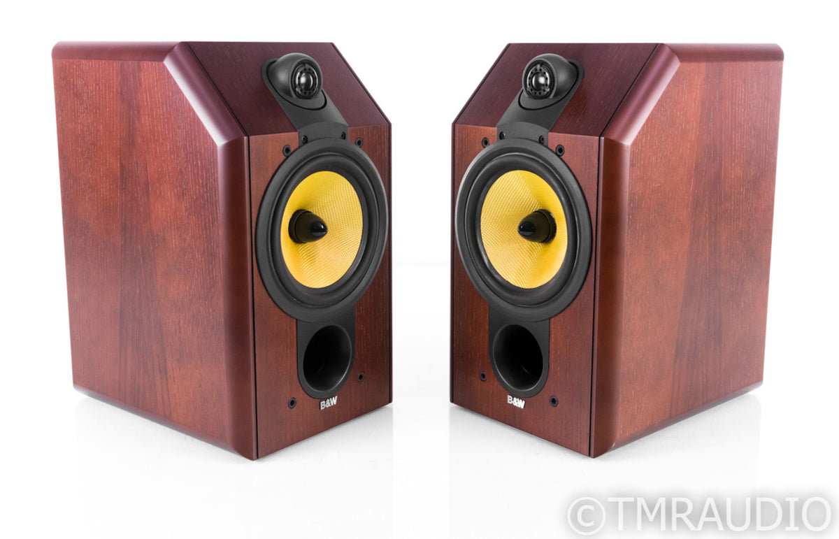 B&W CDM1SE Bookshelf Speakers; Red Ash Pair; CDM-1SE — The Music Room