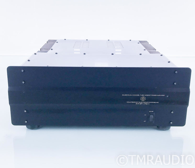 Counterpoint SA-220 Stereo Tube Power Amplifier; Acrylic Top; AS-IS (Needs Caps)