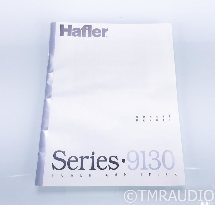 Hafler 9130 Stereo Power Amplifier; Black; Mosfet