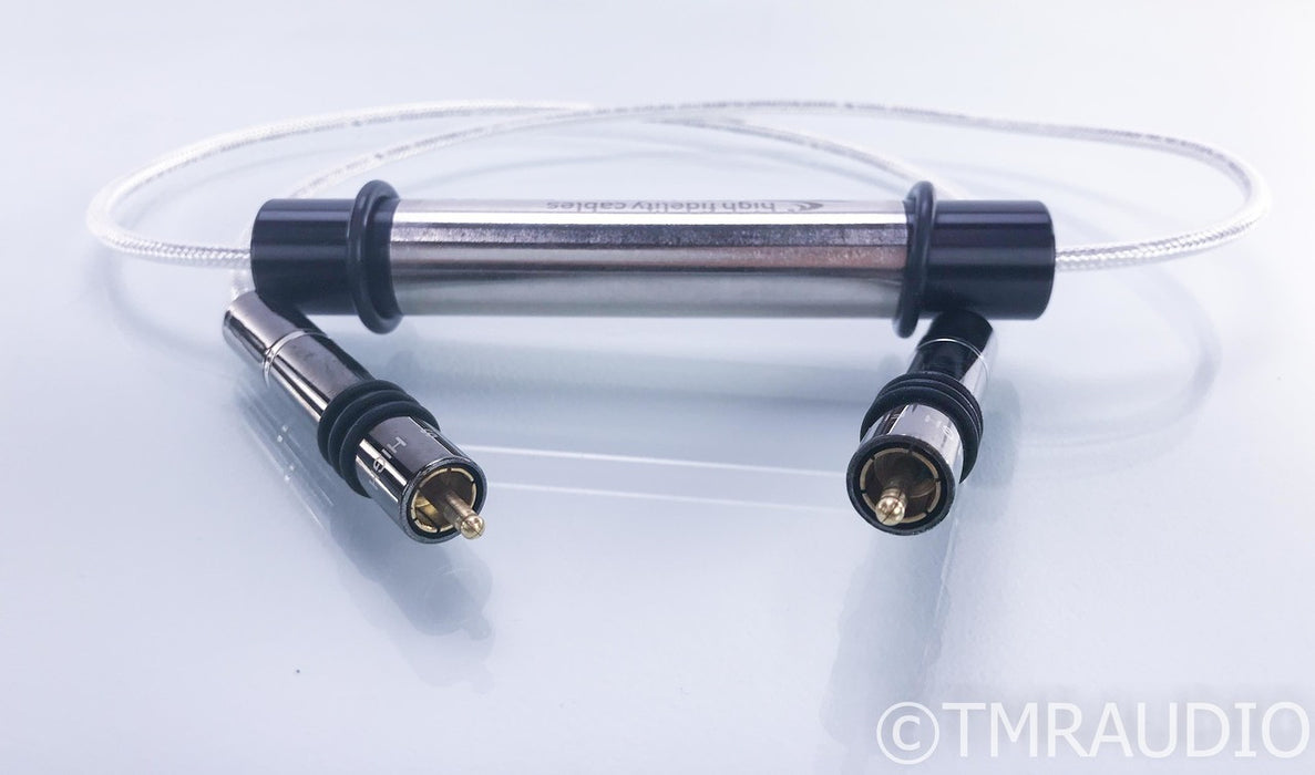 High Fidelity Cables CT-1 Ultimate RCA Cables; 1m Pair Interconnects