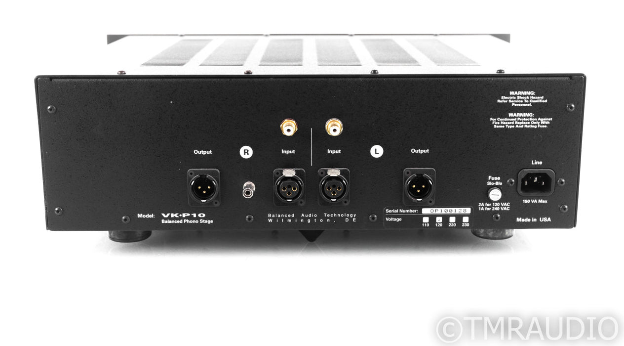 Balanced Audio Technology VK-P10 MM / MC Tube Phono Preamplifier; VKP10; BAT