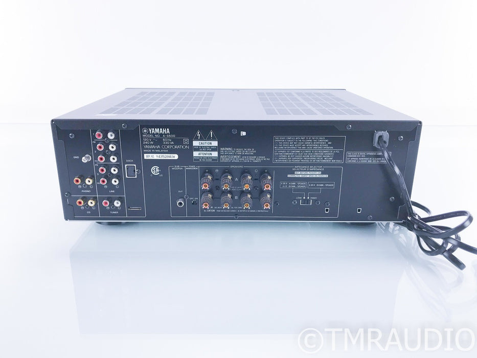 Yamaha A-S500 Stereo Integrated Amplifier; Remote; MM Phono