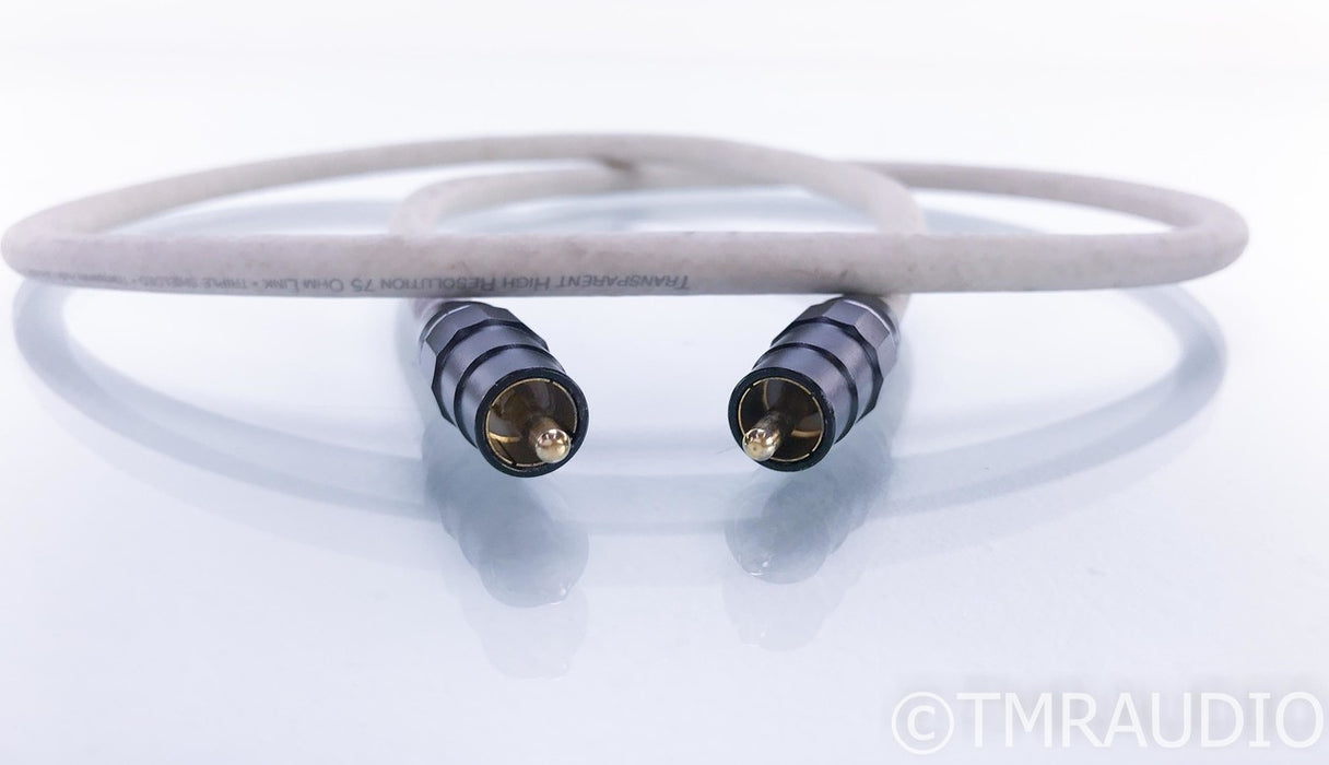 Transparent High Resolution 75 Ohm Link Digital Coaxial Cable; 1m Interconnect
