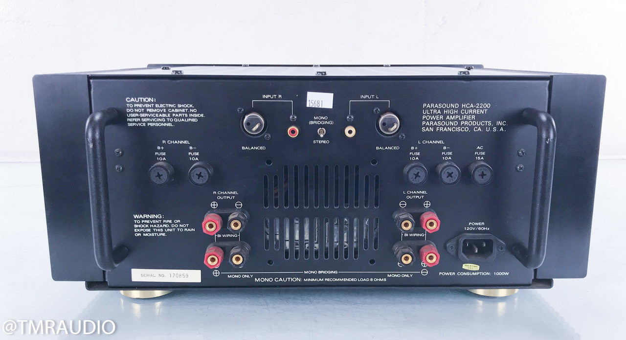 Parasound HCA-2200 Stereo Power Amplifier