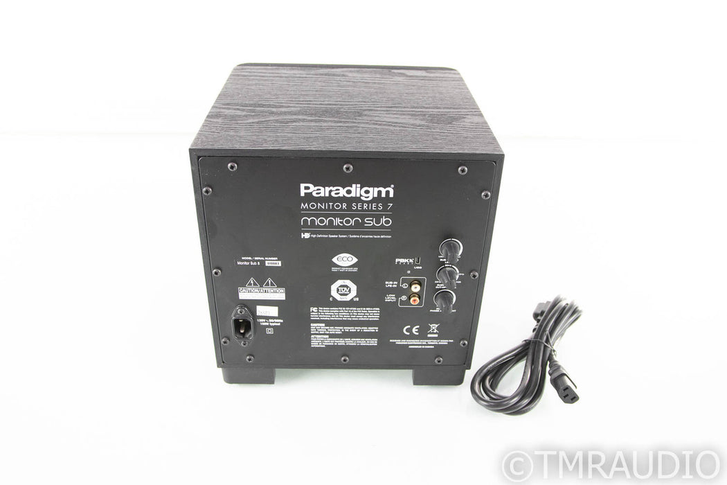 Paradigm Monitor Series 7 Powered 8" Subwoofer; Black