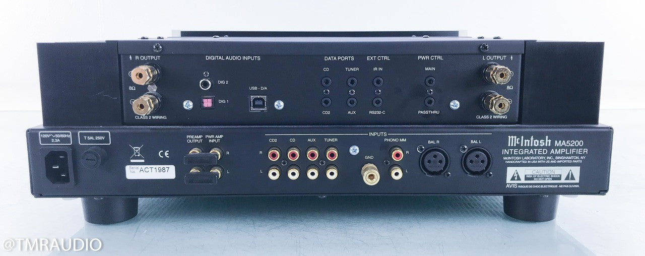 McIntosh MA5200 Stereo Integrated Amplifier; MA-5200; MM Phono