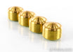 Mapleshade Thread-On Radiused Low Heavyfeet Brass Footers; Set of 4