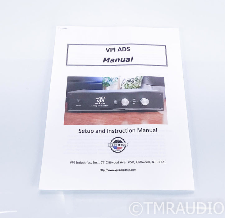 VPI ADS Turntable Power System; Analog Drive System
