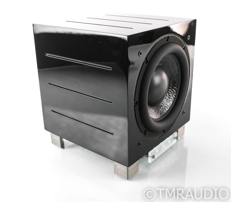 REL R-305 10" Powered Subwoofer; Piano Black; R305