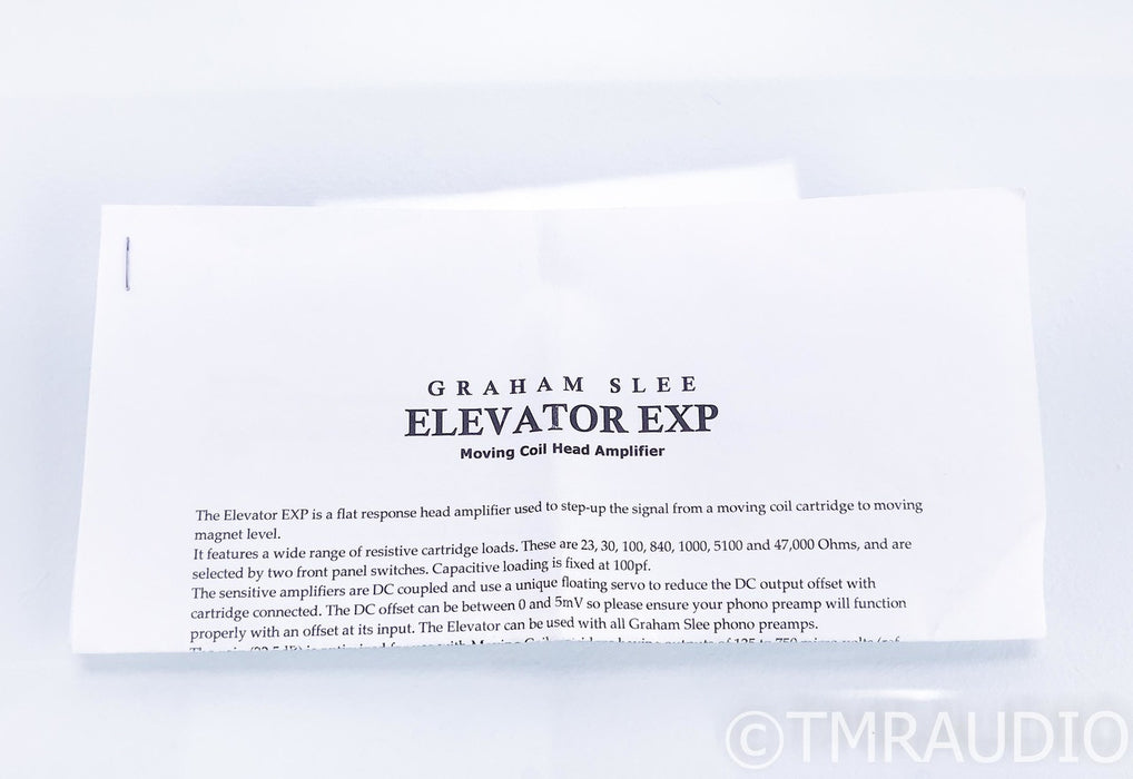 Graham Slee Elevator EXP MC Head Amplifier
