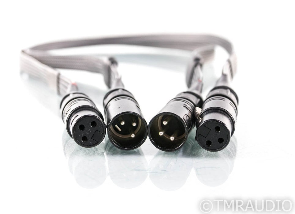 MG Audio Silver Planus XLR Cables; 1m Pair Balanced Interconnects