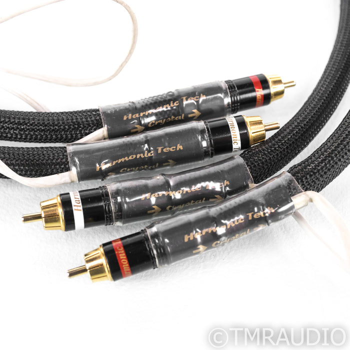 Harmonic Technology Crystal Silver Phono RCA Cables; 1m Pair Interconnects