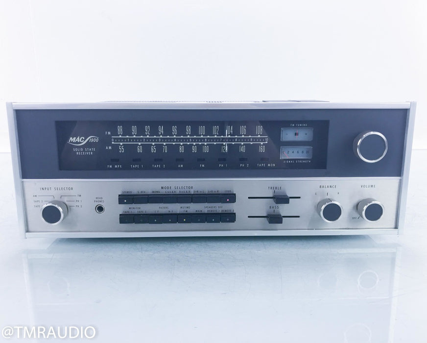 McIntosh MAC1900 Vintage Stereo Receiver; MAC-1900; MM Phono