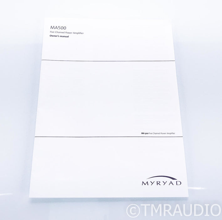 Myryad MA 500 5 Channel Power Amplifier; MA500