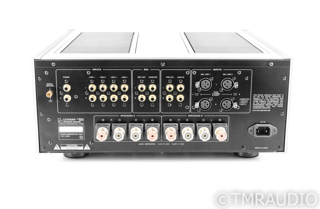 Luxman L-590AX II Stereo Integrated Amplifier; MM/MC Phono; Remote