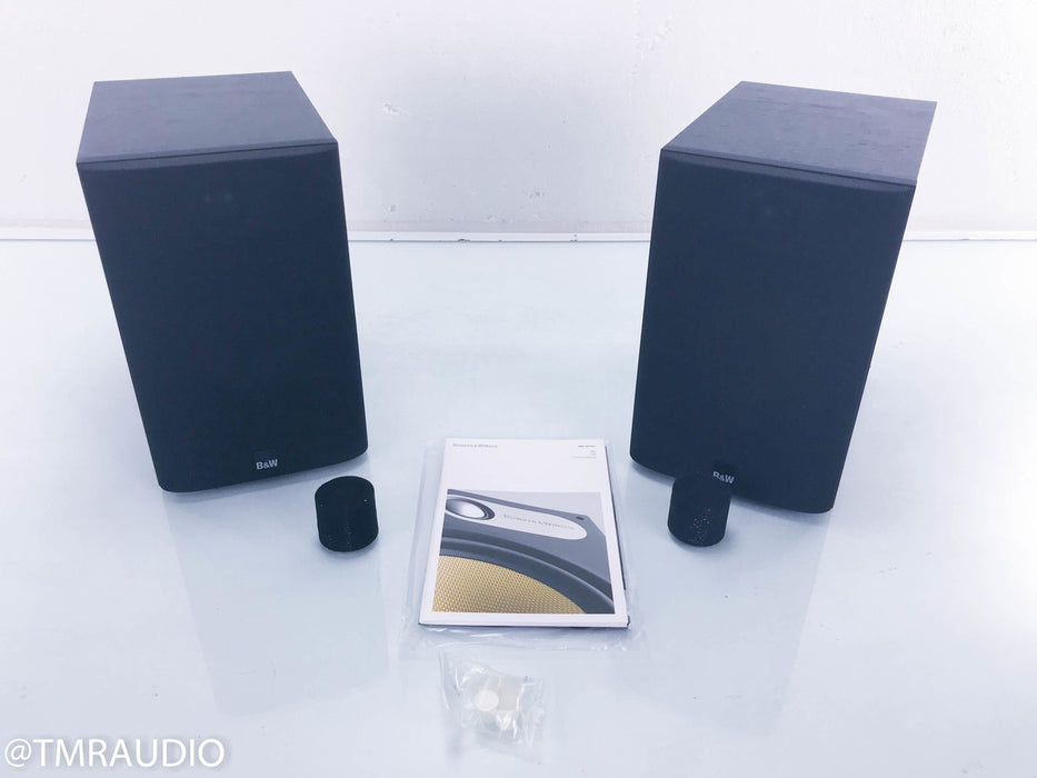B&W 686 Bookshelf Speakers; Black Ash Pair
