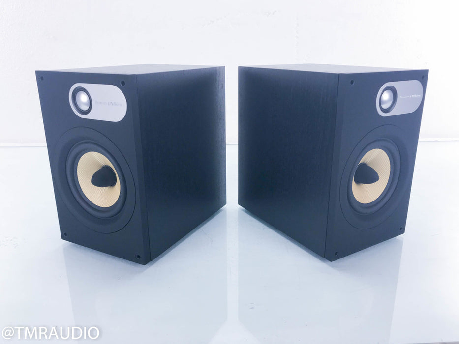 B&W 686 Bookshelf Speakers; Black Ash Pair