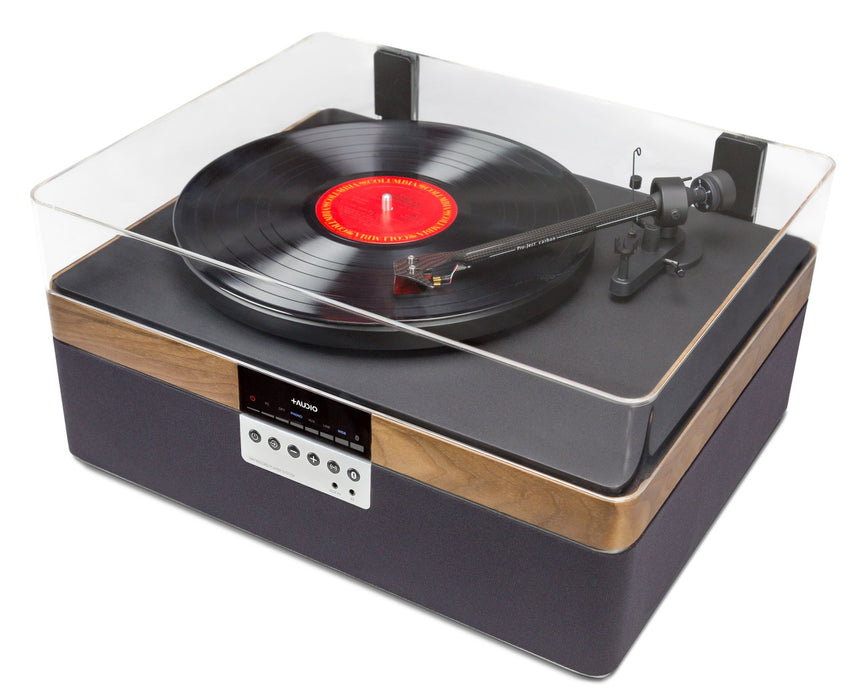 Plus Audio The+Record Player All-In-One Turntable; Carbon & Maple; +Audio (New)