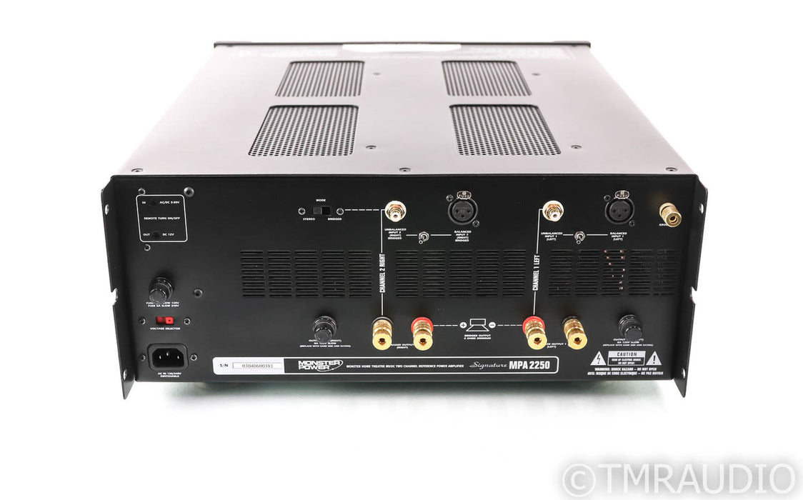 Monster Power Signature MPA 2250 Stereo Power Amplifier; MPA2250