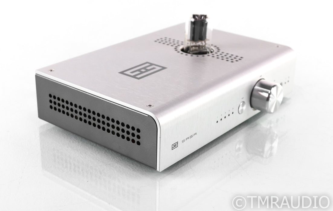 Schiit Saga Stereo Tube Hybrid Preamplifier; Remote; Silver