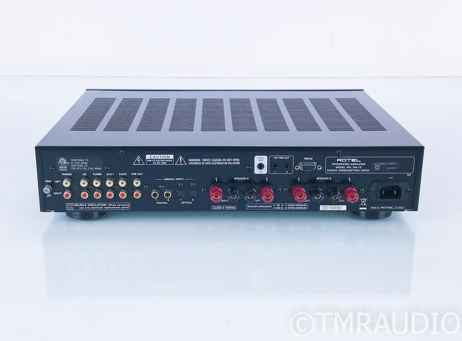Rotel RA-12 Stereo Integrated Amplifier; RA12; Remote