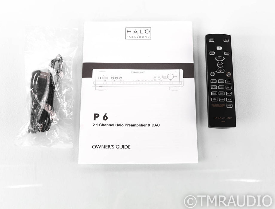 Parasound Halo P6 2.1 Channel Preamplifier; P-6; MM / MC Phono; Remote