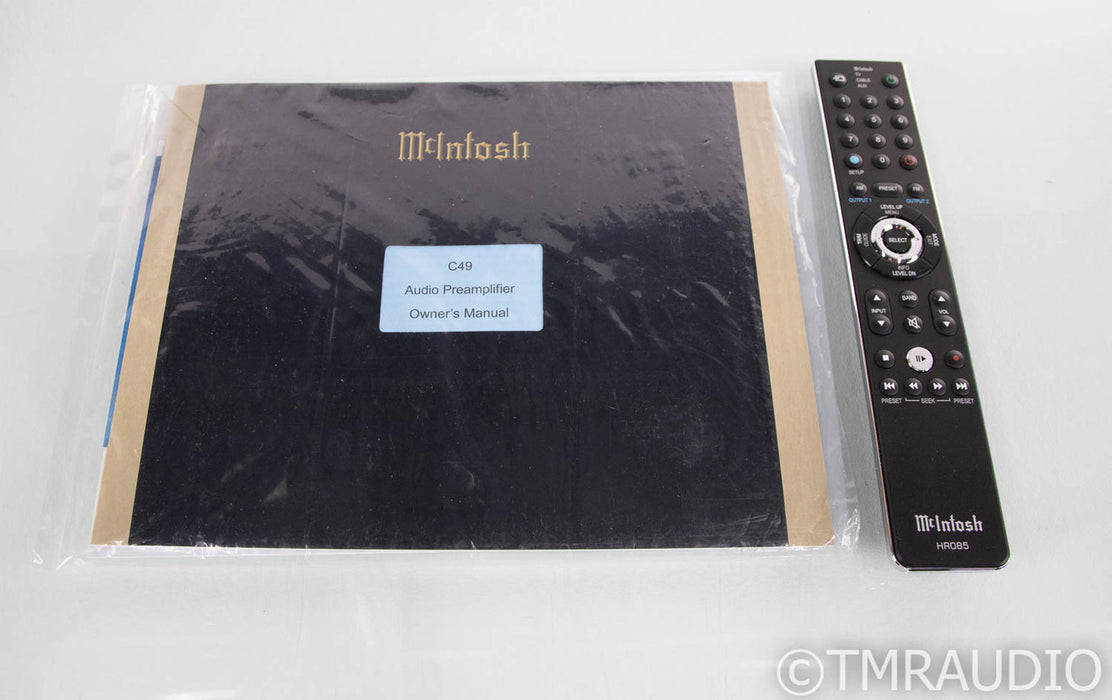 McIntosh C49 Stereo Preamplifier; C-49; Remote; Mint