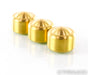 Mapleshade Threaded Low Radiused Heavyfeet Brass Footers; Set of 3 Feet