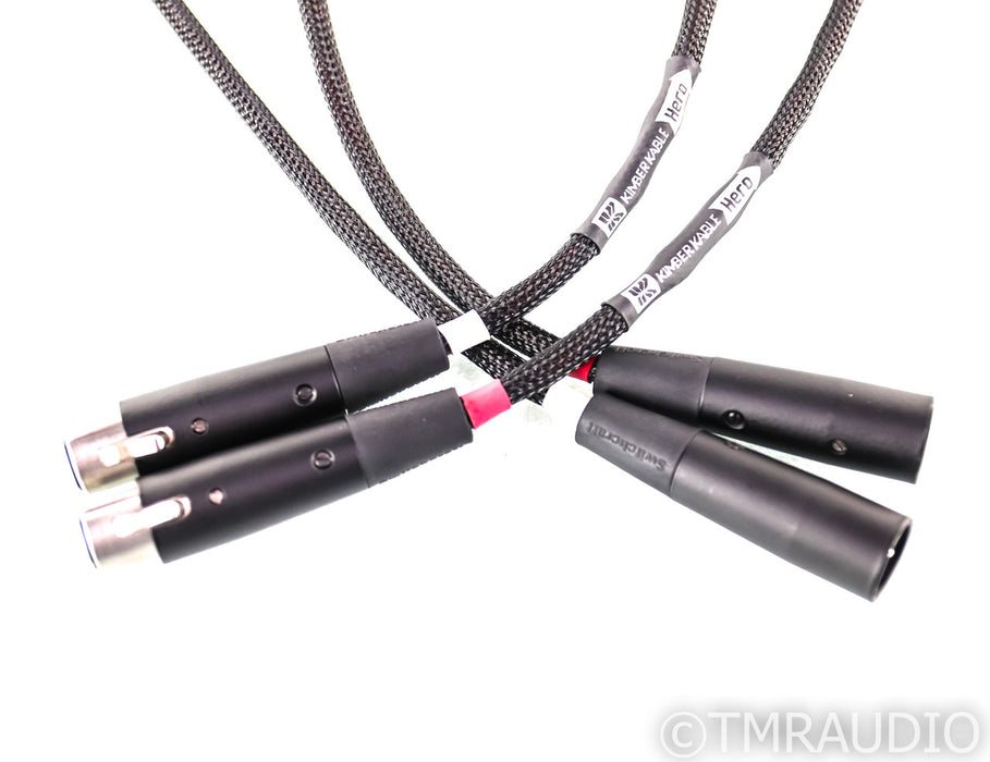 Kimber Kable Hero XLR Cables; 4m Pair Balanced Interconnects; Ascent Series