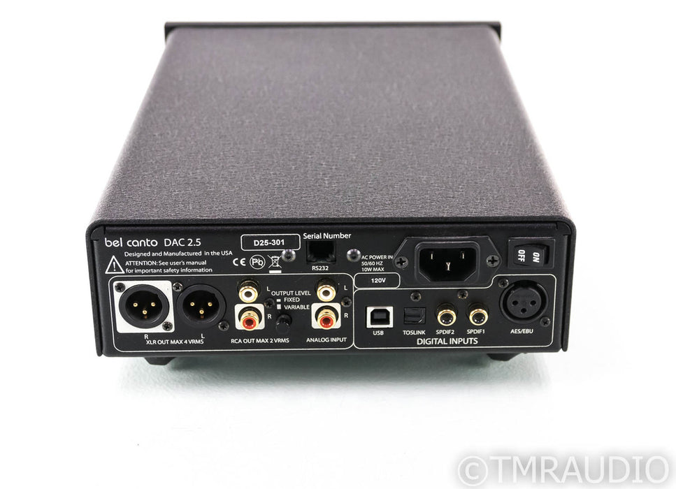 Bel Canto DAC 2.5 DAC; D/A Converter; Black; Remote