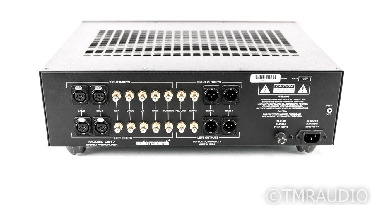 Audio Research LS17SE Stereo Tube Preamplifier; LS-17 SE; Remote