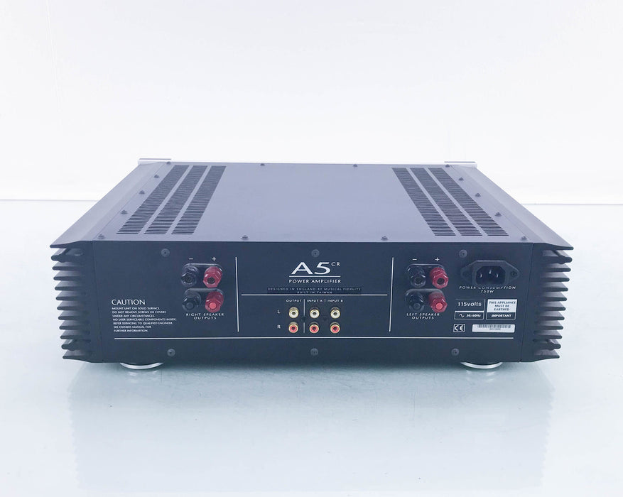 Musical Fidelity A5 CR Stereo Power Amplifier; A-5CR