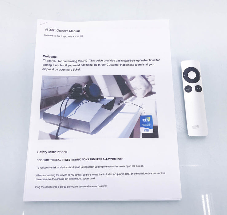 LH Labs Vi DAC Tube Hybrid DAC; D/A Converter; Remote