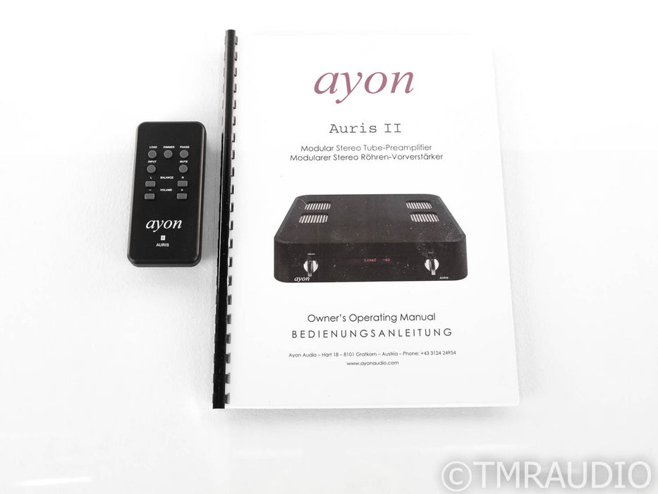 Ayon Auris II Stereo Tube Preamplifier; Mk2; Balanced; Remote