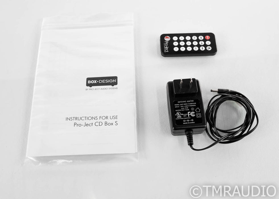 Pro-Ject CD Box S CD Player; Remote; Silver
