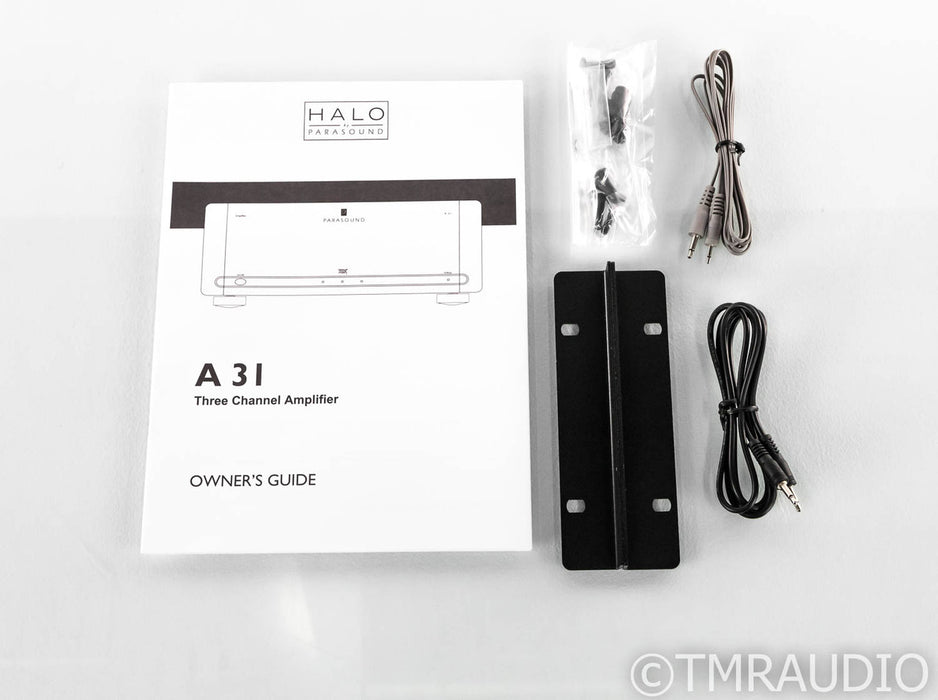 Parasound A31 3 Channel Power Amplifier; A-31; Black