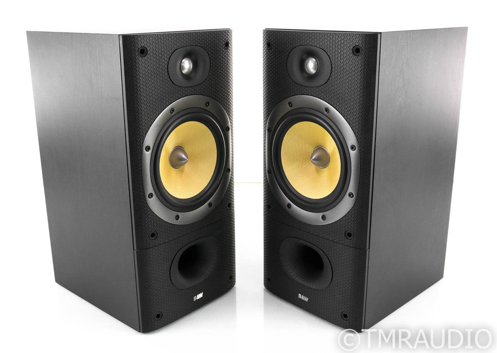 B&W DM602 S3 Bookshelf Speakers; Black Ash Pair; DM-602