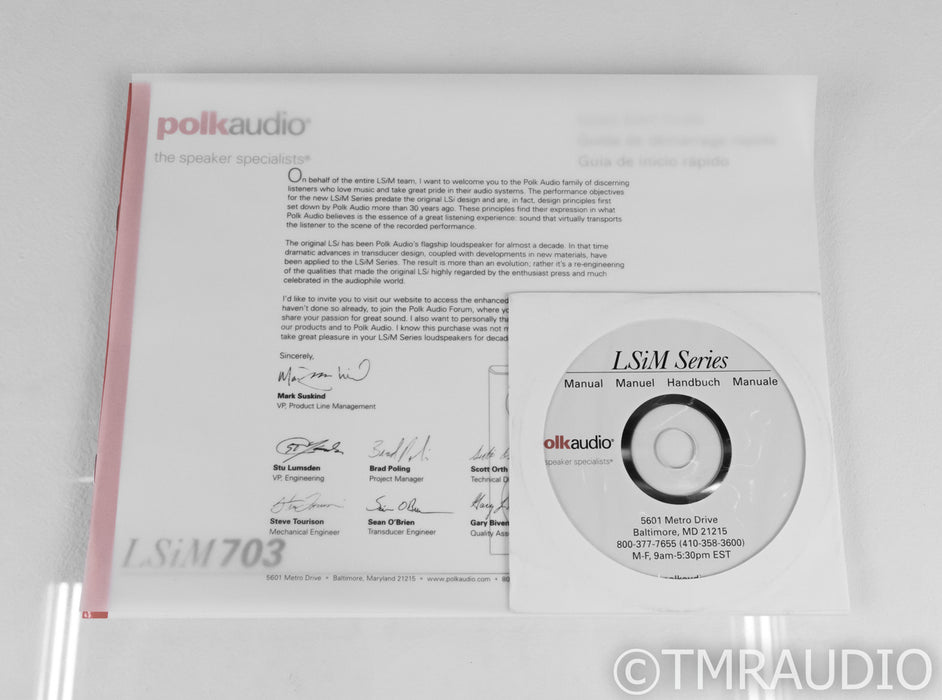 Polk Audio LSiM 703 Bookshelf Speakers