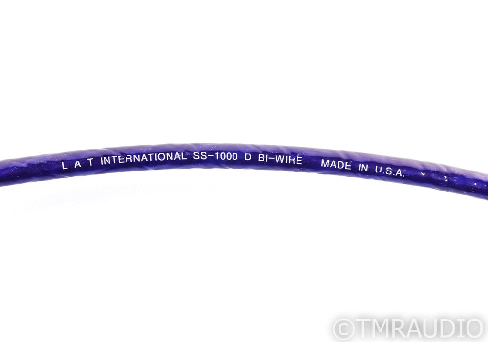 LAT International SS-1000 D Bi-Wire Speaker Cables; 12ft Pair