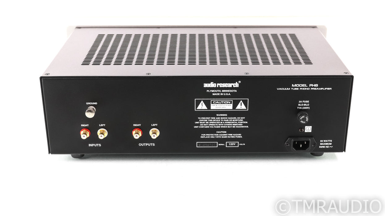 Audio Research PH6 MM / MC Tube Hybrid Phono Preamplifier; PH-6; Remote