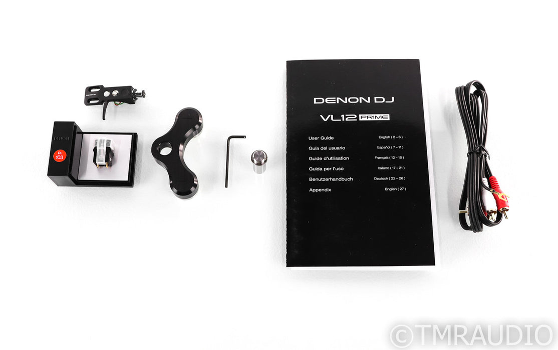 Denon DJ VL12 Prime Direct Drive Turntable; Denon DL-103 Cartridge; Upgrades