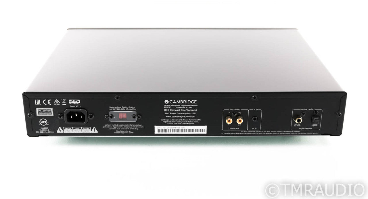 Cambridge Audio CXC CD Transport; Black; Remote