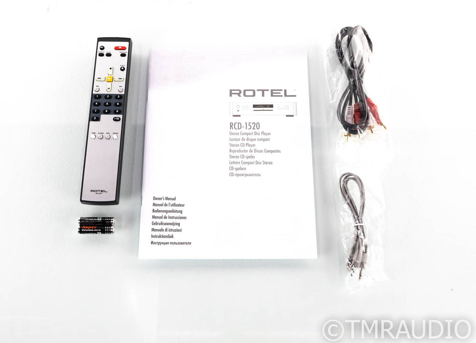 Rotel RCD-1520 CD Player; RCD1520; Remote