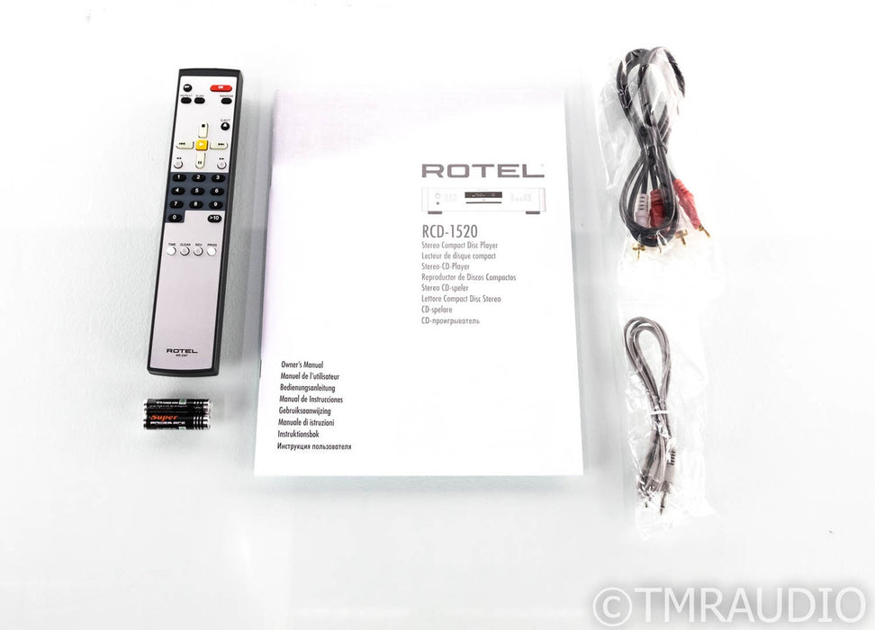 Rotel RCD-1520 CD Player; RCD1520; Remote