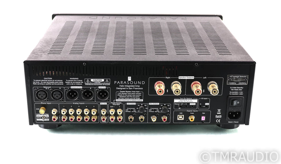 Parasound Halo Integrated 2.1 Channel Integrated Amplifier; Remote