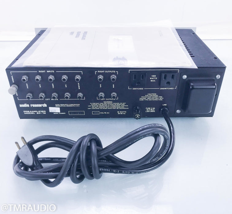 Audio Research SP-12 Vintage Stereo Tube Preamplifier; SP12