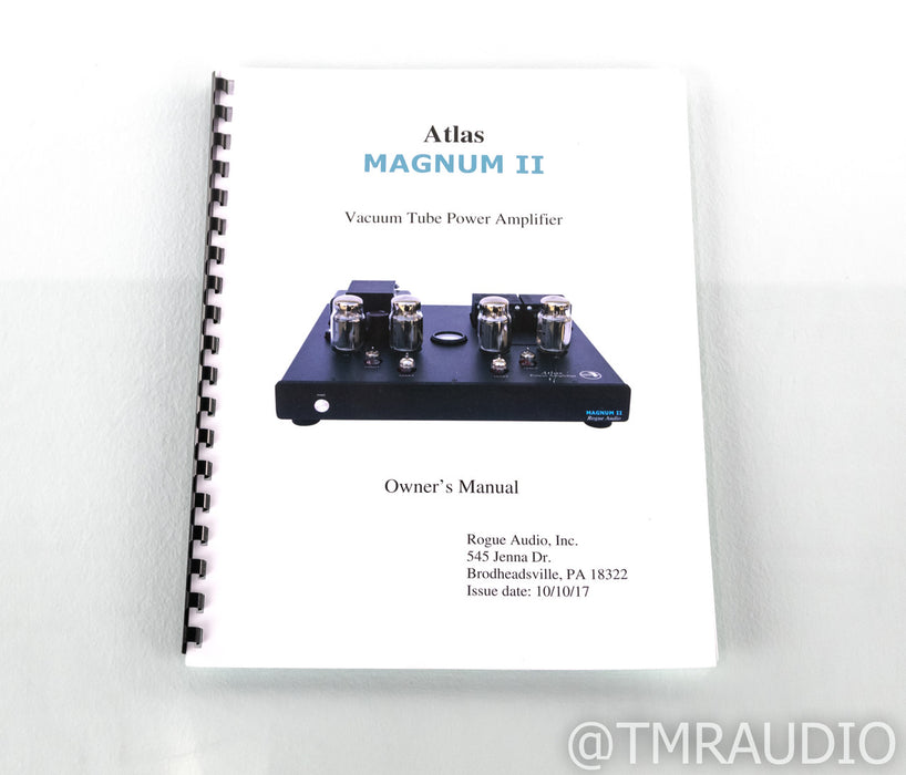 Rogue Audio Atlas Magnum II Stereo Tube Power Amplifier