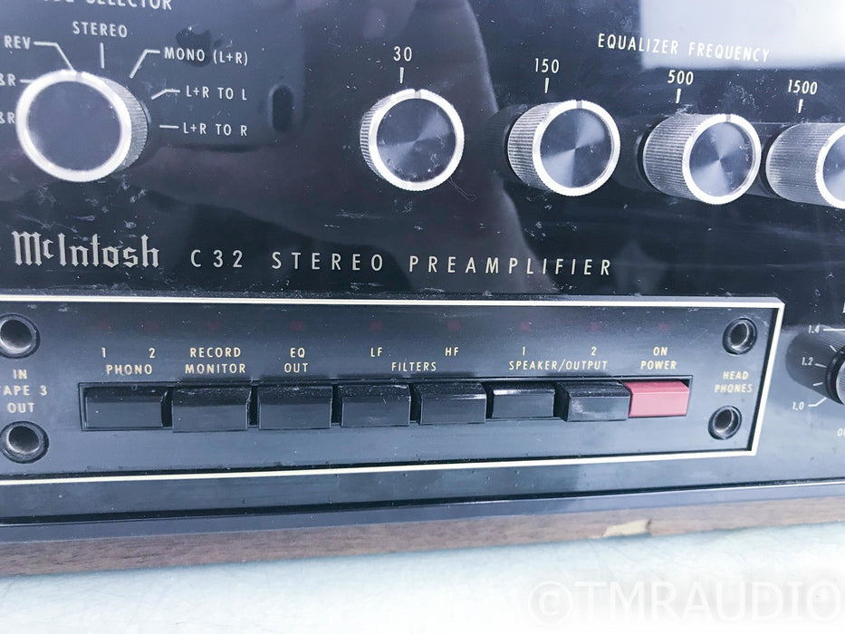 McIntosh C32 Vintage Stereo Preamplifier w/ Walnut Cabinet